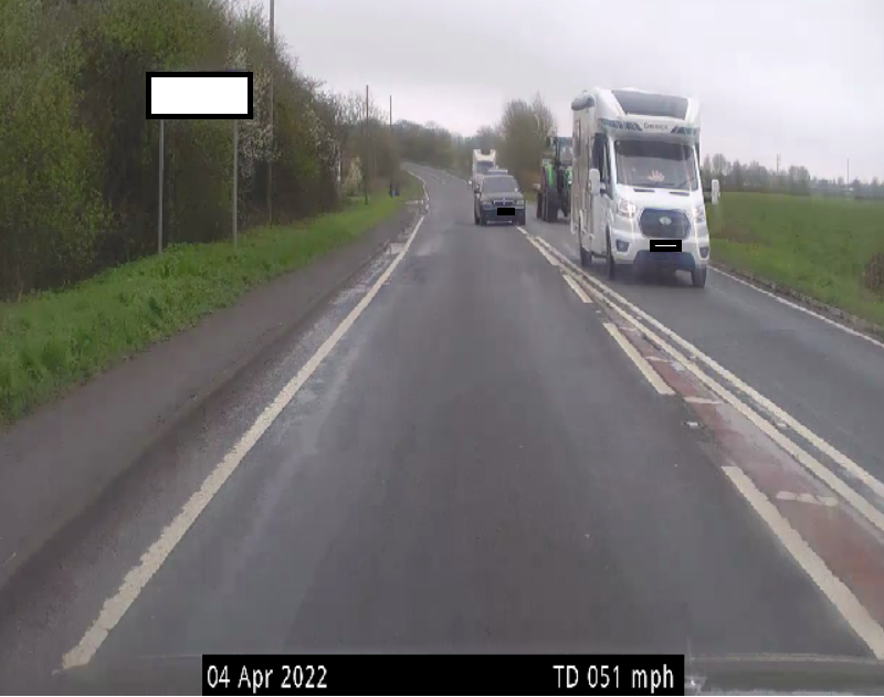 ASPRoadSafety's tweet photo. Varied day for #OT41: Numberplates, debris, and this awful overtake. Lots of vulnerable road users on this route. If you haven't got the view or the space, don't overtake. Following other vehicles through overtake w/no view is RISKY!
Driver issued #TOR for #DWDCA. #TST3 https://t.co/rVcIT8JYuv