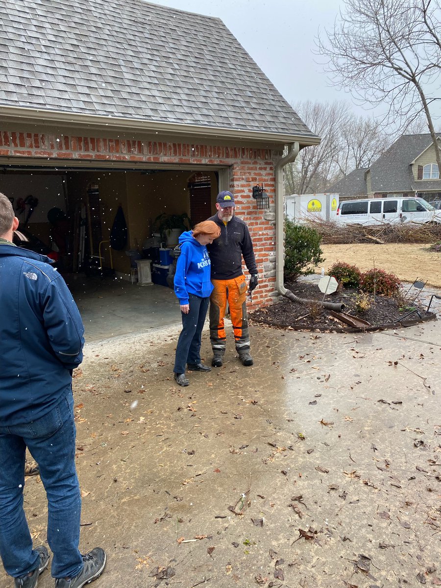 This is why we do disaster relief! This is why we chainsaw up tornado debris in a snowstorm! Jesus is worth it!