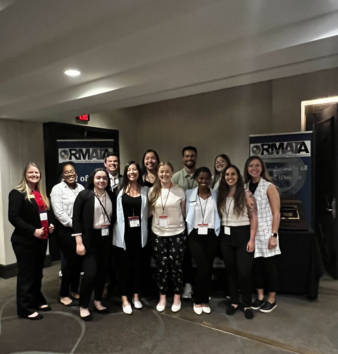 1998Add_Sha's tweet photo. Here’s to a great week spent at the RMATA ACS. I met many new people and learned new perspectives/ideas from the speakers. After two years, I was finally able to meet our D7 District Director @crucesaggie, @NATA_EPC Rep, RMATA Student Senate, and NATAPAC chair in person! https://t.co/0GA44Zj173