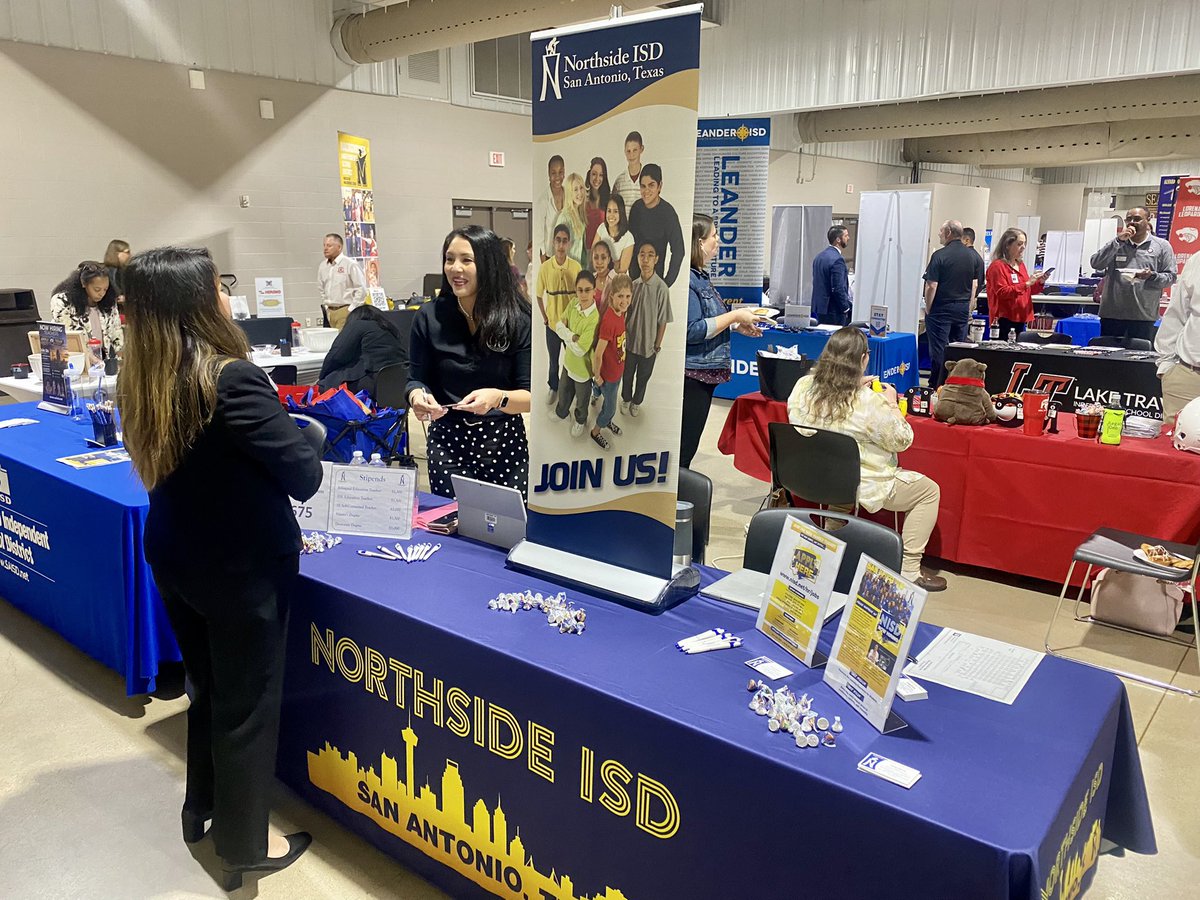 Good morning Aggies! We’re ready to hire you in <a href="/NISD/">Northside ISD</a>! Come see us at the <a href="/TAMU/">Texas A&M University</a> Education Career Fair, first row to the right when you enter. Be a part of Northside ISD in San Antonio! <a href="/nisdhr/">Northside ISD HR</a>