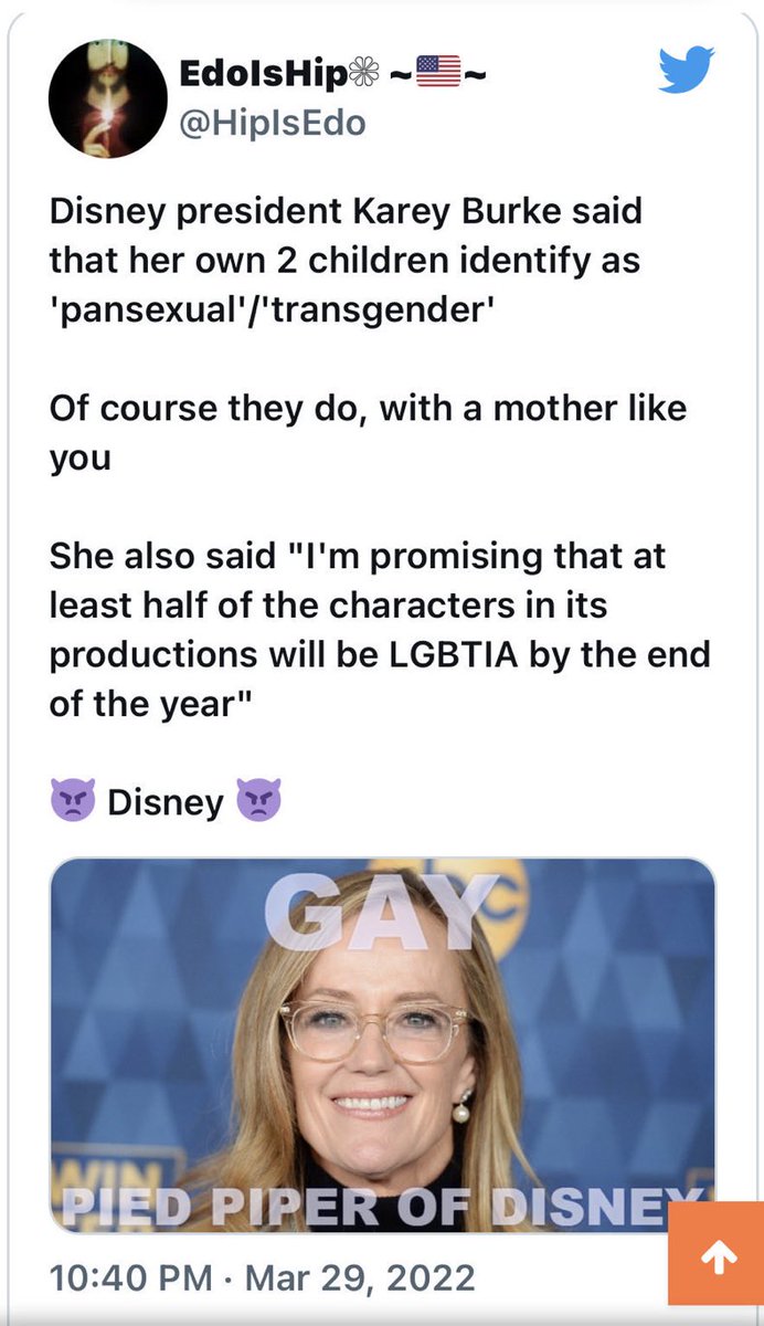 Txcrusader65cm's tweet photo. Dump Disney!
Dump ESPN!
Dump perversion!
Dump perverts!
.@Disney
.@DisneyStudios
.@disneyplus
.@WaltDisneyWorld
.@WaltDisneyCo
.@DisneyParks
.@espn
#kareyburke
#DumpDisneyStock
#DumpDisney
#dumpespn
#byedisney
#BoycottDisney
#BETO https://t.co/9xj962jPF0