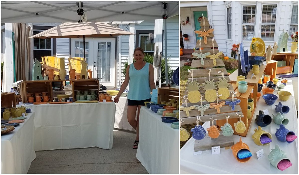 KBPots's tweet photo. Spring Art Sale! Saturday, April 23rd at 1104 North Rotary Dr, High Point, NC. #kellybrookepottery #ethelbdesigns #redclayandcompany #springartsale - https://t.co/AHYVgbbFid https://t.co/0m5kjmQsMr