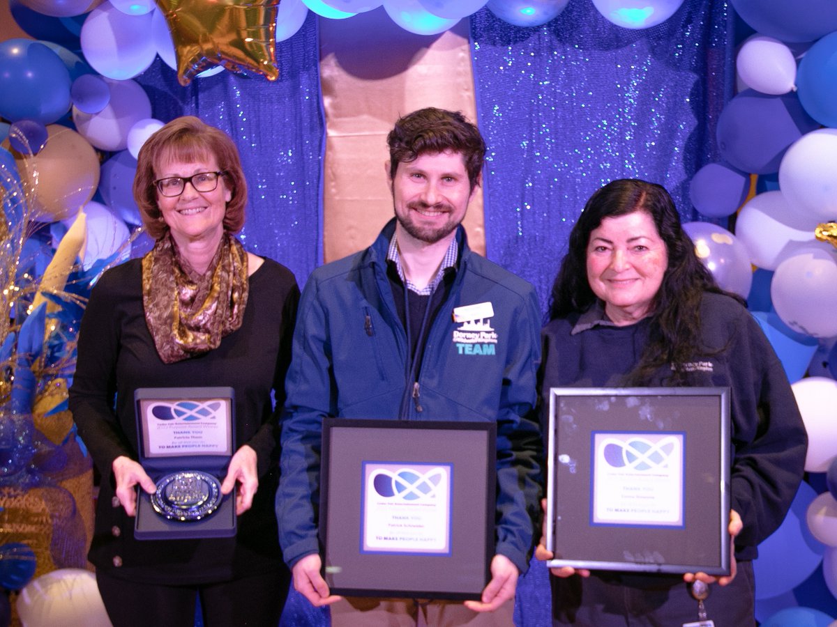 DorneyParkPR's tweet photo. Last week, we had the honor of announcing the first-ever winners of the Cedar Fair Purpose Award, which recognizes associates who are dedicated to our mission of making people happy💙🧡 
Read more about the Purpose Awards here: https://t.co/a8CFZNB0sA

#Purpose #Awards #ThemePark https://t.co/XzTqQ9vFuB