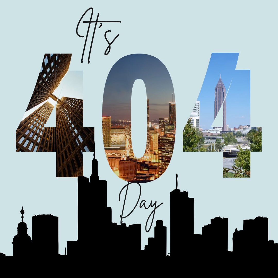 It’s #404Day, Atlanta! Our very own holiday where we celebrate our city’s rich culture, music and art. How are you enjoying this day? Tell us below. 👇🏽
