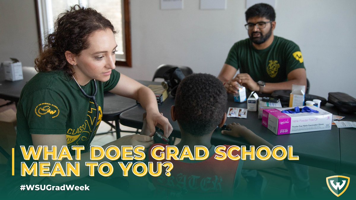 WayneGradSchool's tweet photo. What does being a graduate student Warrior @waynestate mean to you? Answer using #WSUGradWeek, post a photo or short video, follow us on this bird app and you could win up to $1,500. Enter once daily. Learn more: https://t.co/ZXWMD5Zpfo #WarriorStrong https://t.co/ZqLeYpaAPw