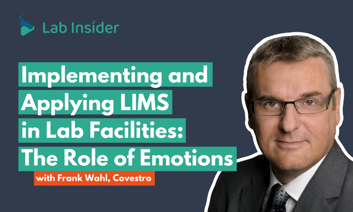 insider_lab's tweet image. This time we are thrilled to introduce to you Frank Wahl- LIMS program manager from @covestro.
Watch out for our newest episode:
labinsider.com/challenges/imp…
Don't forget to subscribe to our newsletter now:
labinsider.com
#privatesector #lims #labcontrol #interview