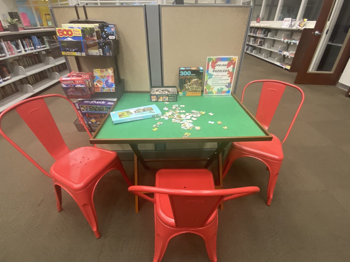 SaralandHSLib's tweet photo. Did you know April is Stress Awareness Month in addition to SCHOOL LIBRARY MONTH?! Check out this article for a short read on managing stress.   

Our community puzzle table is always a great way to take a stress break as well! https://t.co/VrfgSCuHvQ 

#aasl #schoollibrarymonth https://t.co/ytT5SgL8yr