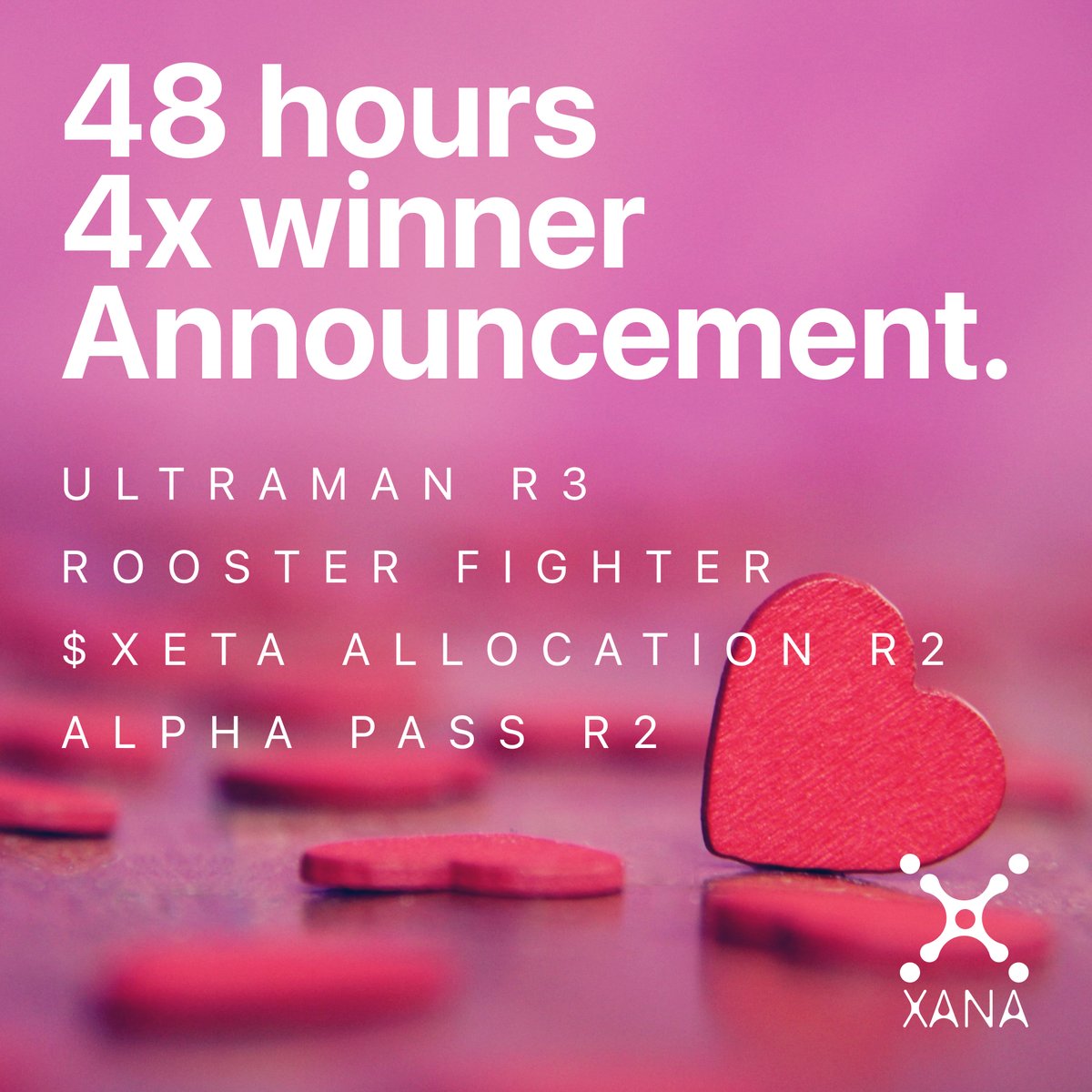 xana_net's tweet photo. Dear #Xanalian and #NFTcommunitiy 
Thank you for waiting long!!🙏

As those campaigns together exceeded 50,000 participants 🚀, it took a significant amount of time.

Now we are ready! 🎊

Completing E-mail within 48h hours for all #whitelist winners✉️🔥 

$XETA #IDO #Metaverse https://t.co/izGhOMJdO1