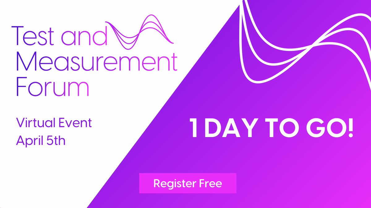 rcrwirelessnews's tweet photo. ONE DAY to go until #TestMeasure22! 🎉
Join this virtual forum which will explore the complexities of deploying and optimizing next-gen networks.
Grab your free ticket now - https://t.co/IijW0xUy3o https://t.co/es0NfNpANE