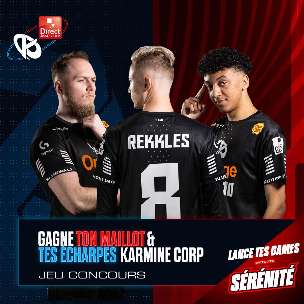 DirectAssurance's tweet photo. @KCORP_ULTRAS En route vers le back-to-back-to-back… ? 🔥 (C’est long à écrire hein)
Pour le début de ces EUM, on vous régale avec ces cadeaux 👊

👉 RT &amp; follow @DirectAssurance &amp; @KarmineCorp
👉 Répond avec #KCORP

Tirage au sort : 08/04 🍀
Règlement ➡️ https://t.co/KlaLtCpw5D https://t.co/QlD1Fmzojk