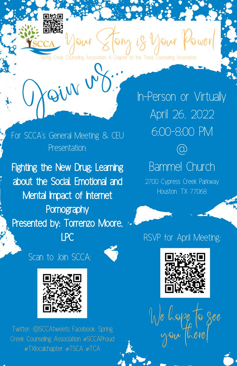 Updated April flyer…don’t forget to RSVP! ☺️