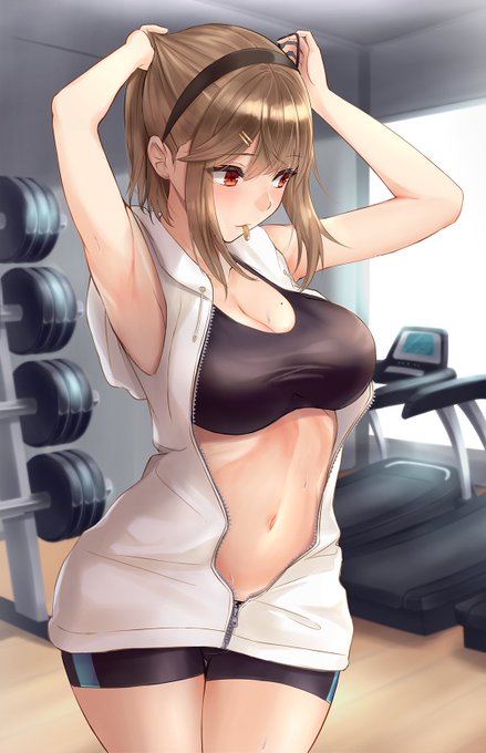 見せつけフィットネスお姉さん
#絵描きさんと繋がりたい 
#絵柄が好みって人にフォローされたい 