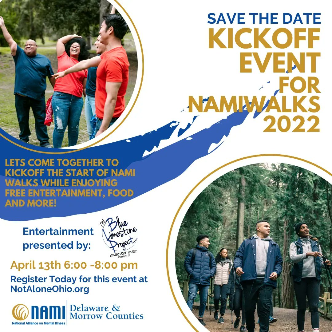 We are just a week away from the NAMIWalks Kickoff event! Are you excited? We can't wait to see all of you there. 💙 

#NAMIDelMor #Together4MH