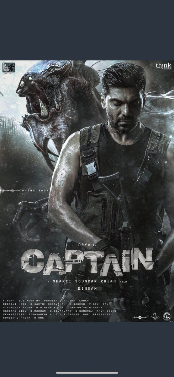 sayyeshaa's tweet photo. Love this first look of #Captain
Wishing my hubzy and the coolest Shakti super success ❤️❤️

@ShaktiRajan @arya_offl @SimranbaggaOffc @AishuLekshmi @immancomposer @madhankarky @tkishore555 @NxgenMedia @gopiprasannaa @DoneChannel1 @ThinkStudiosInd @thinkmusicindia #TheShowPeople https://t.co/Xdez1RqjnH
