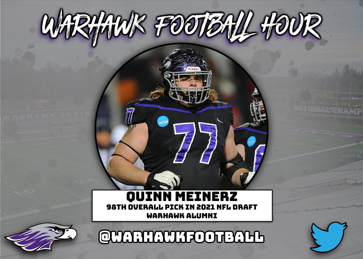 🗣️Warhawk Football Hour on Twitter Spaces tonight at 7pm Former Warhawk and current @Broncos OL, @QMeinerz will join us!