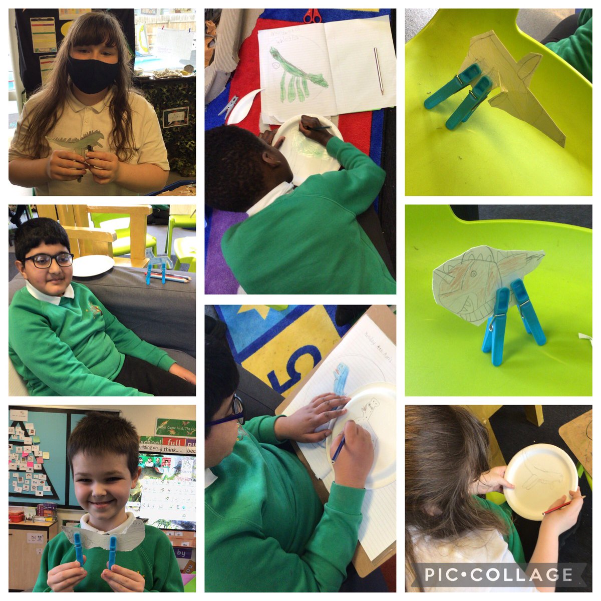 AbbeysL4's tweet photo. Designing and creating a balancing dinosaur in Science today #AbbeySTEAMWeek https://t.co/tuPbbxTXIh