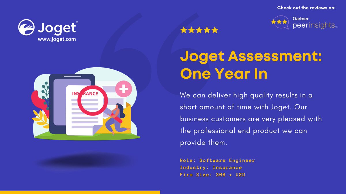 jogetworkflow's tweet photo. “We can deliver high quality results in a short amount of time with Joget.” 

We are very happy to learn that our users are able to drive excellent business value and achieve higher customer satisfaction with Joget DX. 

👉 https://t.co/fSWArtC1TG

#NoCode #LowCode #OpenSource https://t.co/FGkN7zTmL8