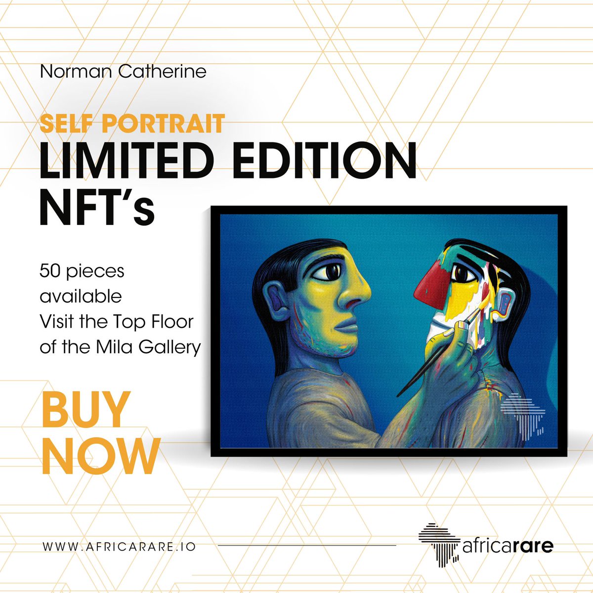 Norman Catherine's 'Self Portrait' NFT is available NOW! Limited to 50 pieces at 0.2ETH.  opensea.io/collection/nor…

#ubuntuland #metaverse #futureproofAfrica