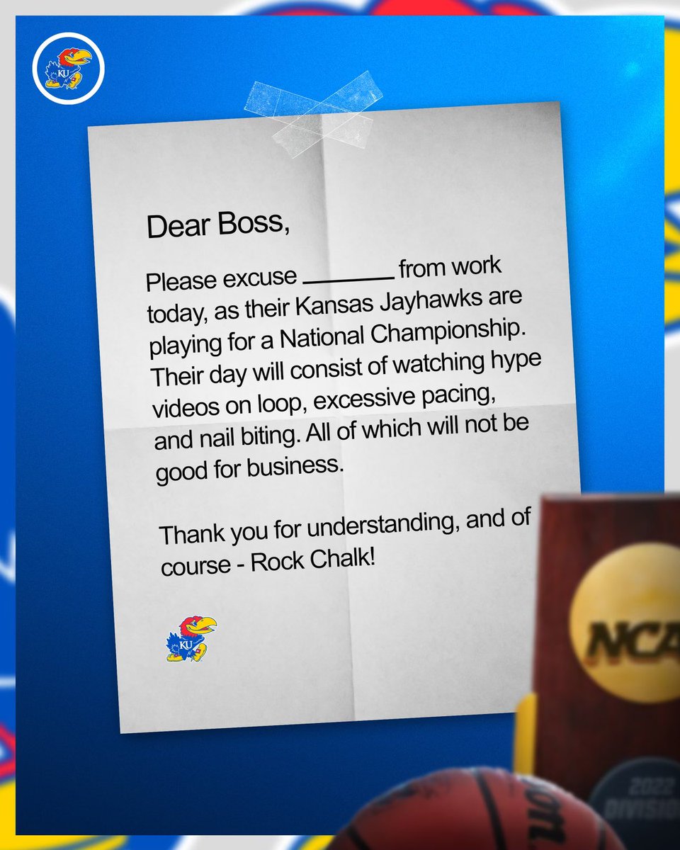 KUAthletics's tweet photo. Don’t worry fam, we’ve got you covered today 🤝 https://t.co/EBMIxjeFjL