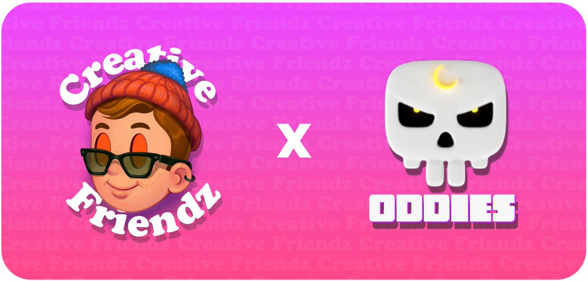 Creative Friendz x Oddies!💀 It's happening! we are partnering up with one of our favorite communities @OddiesClub 

This partnership will involve cool stuff for both communities! Oddies will have special perks &amp; more!
 
Join us on Discord!

Keep reading the thread!#NFTCommunity