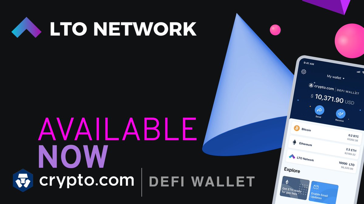 EQTYDAO's tweet photo. We are excited to share that the ERC20 and BEP20 $LTO tokens have been added to the @cryptocom DeFi Wallet.  🚀

You can use this non-custodial wallet to store your tokens. 

Link: https://t.co/AMgIEKZA4H

#defi #cryptocurrency https://t.co/mi3lmVZSmQ