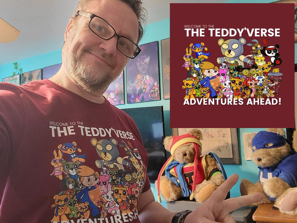 alt_world's tweet photo. Welcome to the Teddy'verse
New custom Tshirt design up on my @TeePublic store at https://t.co/jGB4hloZth
#CustomT #Teddyverse #Tshirt #NightGuardians https://t.co/3G2GWFubY1