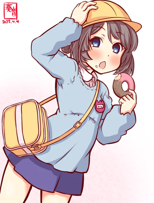 「町を、人を、みとは守ります!」

#艦これ版深夜の真剣お絵描き60分一本勝負
#艦これ版真剣お絵描き60分一本勝負_20220404
#第三十号海防艦 