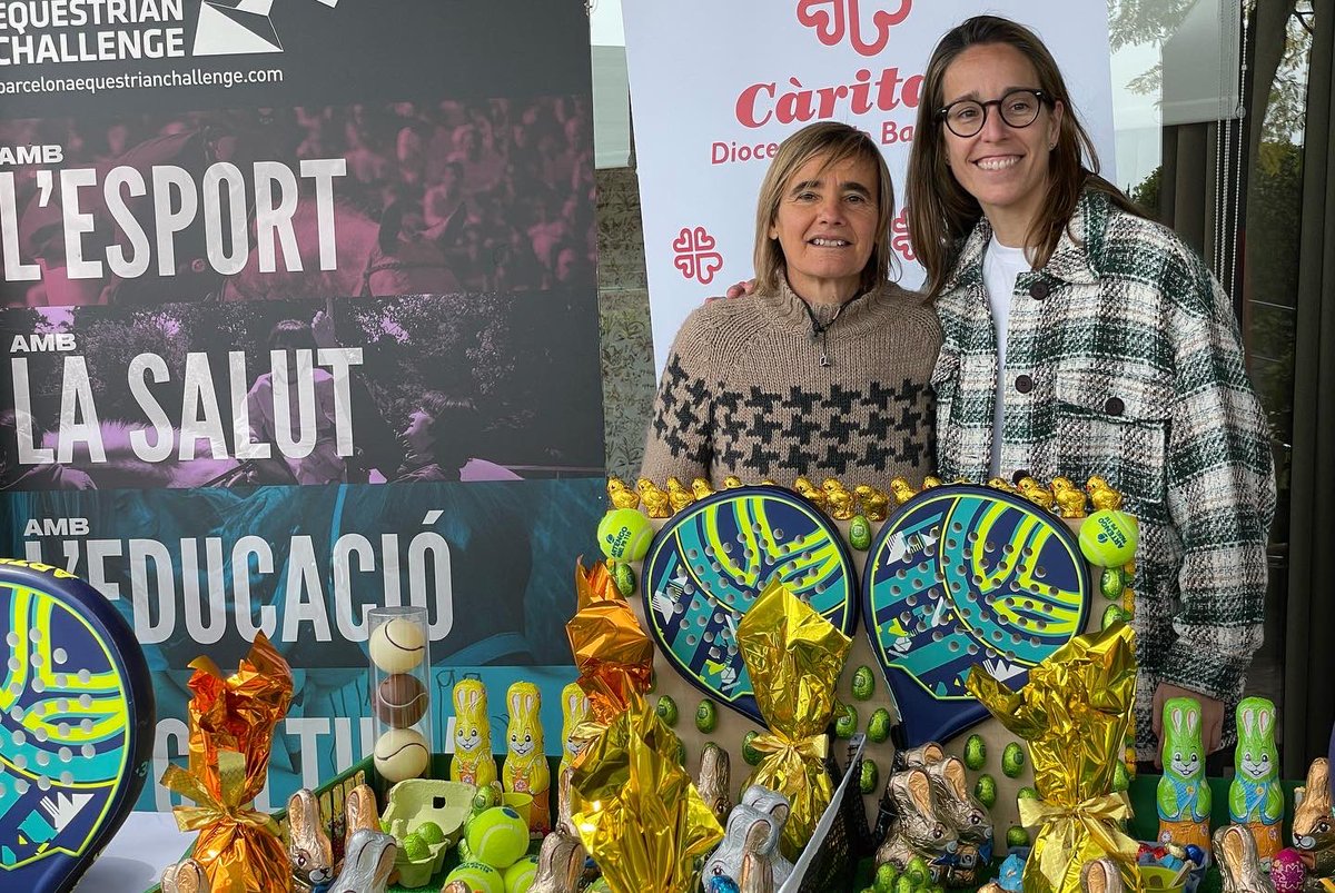 Los niños y niñas 🧒👧 del Centro Polivalente Singuerlin de Santa Coloma de Gramenet de Cáritas recibirán la novena mona de Pascua 🐣 solidaria de la Fundación RCPB. 
¡Gracias a  <a href="/luciasainzp/">Lucía Sainz Pelegri</a> por amadrinar el acto y a <a href="/kuikmapadel/">Decathlon_padel</a> por su generosa contribución!❤️