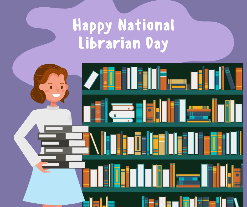 reiddinos's tweet photo. Happy National Librarian's Day!! We are thankful to have Ms. Phillips as our Librarian.  She is amazing!!  #dinoleaders #leadwithHEART https://t.co/1AlANpJDoE