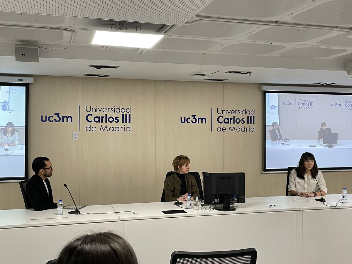 Enriquevillalba's tweet photo. Iniciamos la 3ª tarde de nuestra #SCD22 #SCDMGC #CulturaDigital del @MGC_UC3M @scd_mgc
En una primera sesión con @LisRosello hablando sobre #Postfuturismo https://t.co/CY5TbdL4X3