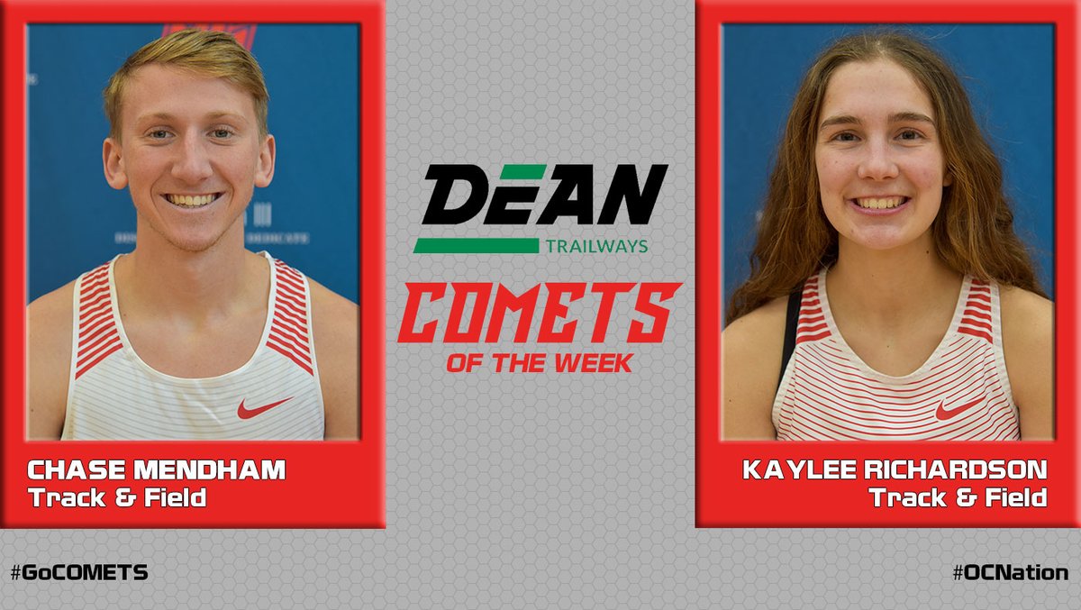 The <a href="/DeanTrailways/">Dean Trailways</a> Comets of the Week are Kai Hartman and Everett Haynes from the men's volleyball team, &amp; Chase Mendham and Kaylee Richardson from the @OlivetXCTrack team.

READ -- olivetcomets.com/aotw/2021-22/4… and olivetcomets.com/aotw/2021-22/4…

#GoCOMETS #OCNation