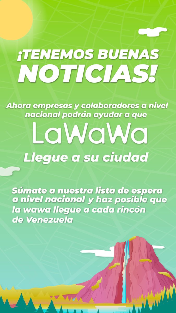 Te invitamos a llenar este formulario: lnkd.in/gUmy2n75 

Mientras más personas completen el formulario, LaWawa llegará a tu ciudad. Así que compártelo a todo el que le pueda interesar. #transporte #Venezuela
