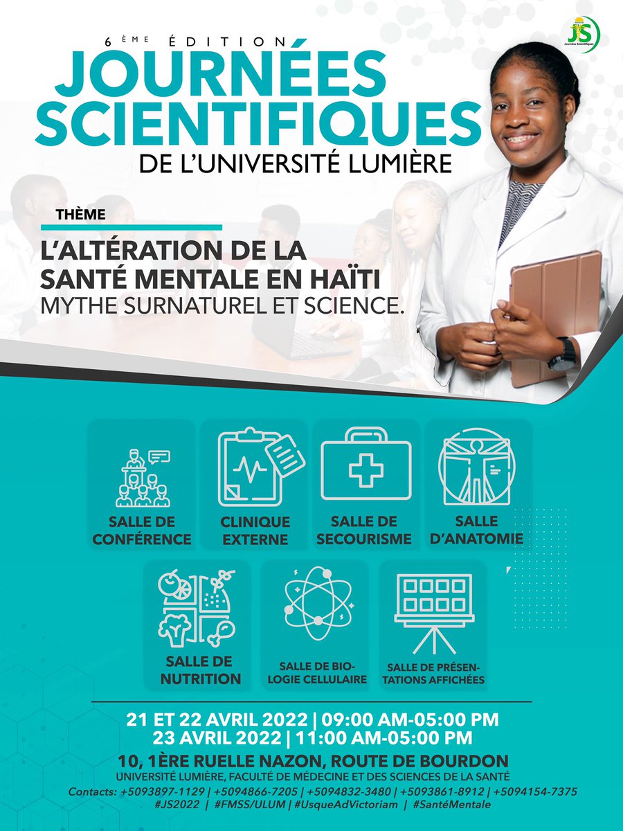 alerque_'s tweet photo. On est pratiquement à 17 jours de cette grande manifestation scientifique. Oui, 17 jours.
💡
⚙️
🩺
🧠
__________
#js2022 #ulumfmss #santémentale #usqueadvictoriam https://t.co/IQvOjPb9CH