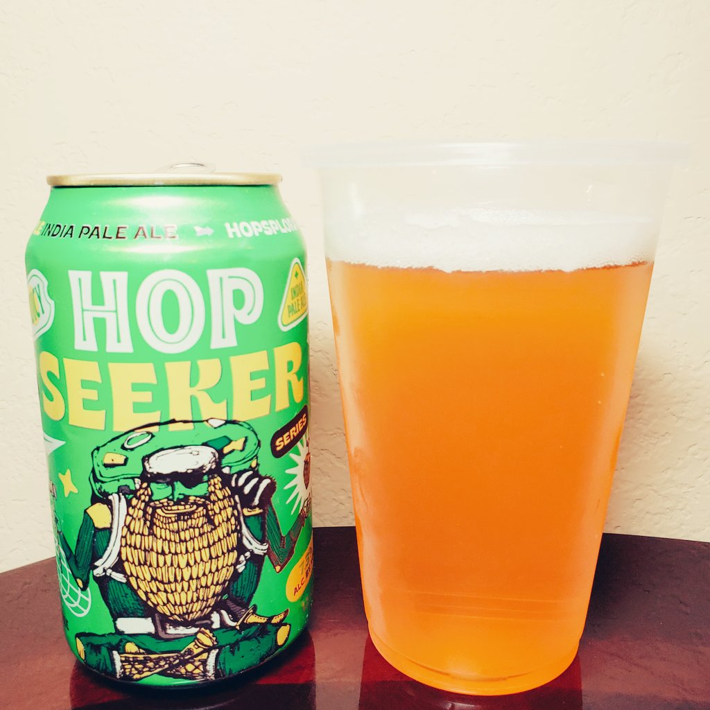 CraftBeerLove10's tweet photo. Last night, I had @deepellumbrewco  Hop Seeker IPA, inspired by the West Coast. 7.3% ABV and 40 IBUs. Okayish IPA, not the best unfortunately. Did not smell citrus as expected. #Beer #CraftBeer #IPA #Texas https://t.co/WhVPg9cQJW