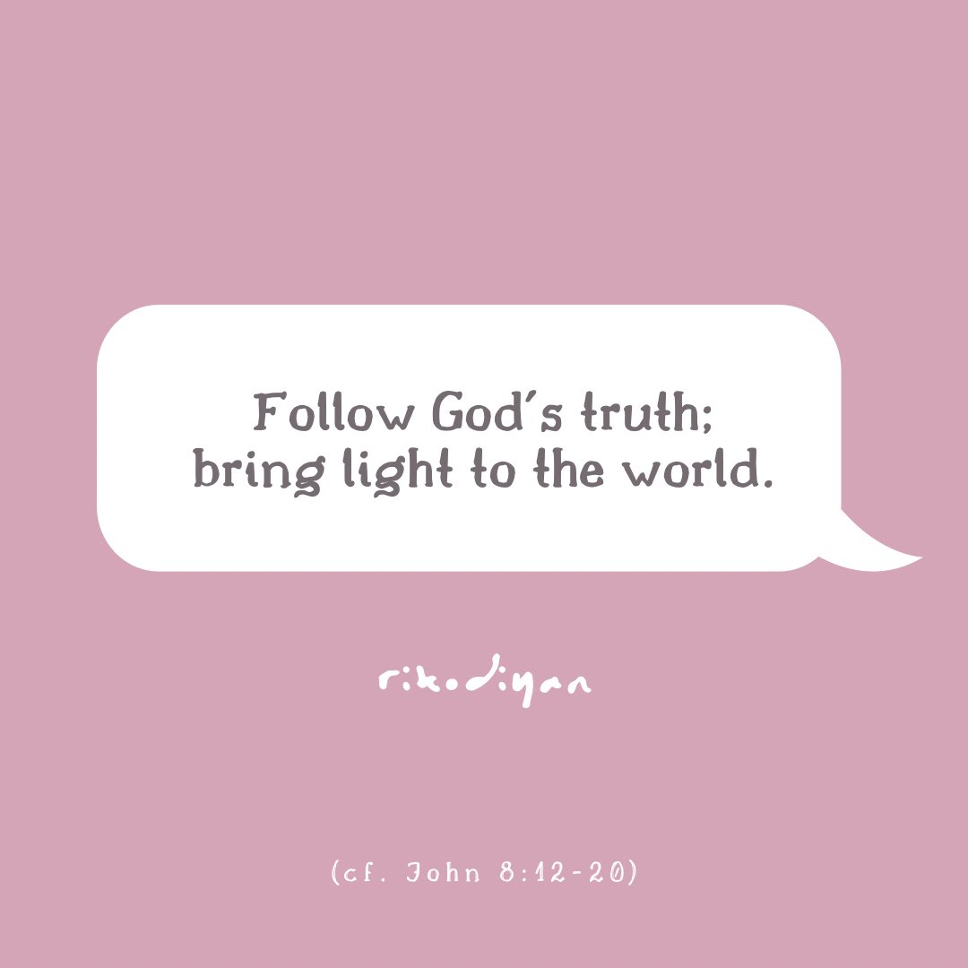 rikodiyan's tweet photo. Monday of the 5th Week of Lent

Jesus spoke to them again, saying, “I am the light of the world. Whoever follows me will not walk in darkness, but will have the light of life.” — John 8:12

#RandomlyRikorded 
#DailyGospelThoughts https://t.co/msyB0r2oG9