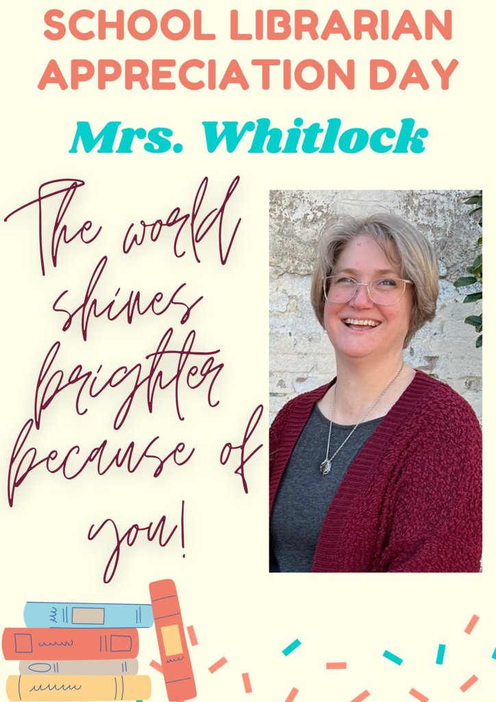 CMMSFoxes's tweet photo. CMMS truly appreciates our librarian!!! Thanks Mrs. Whitlock for being the GOAT! https://t.co/a63pePvXkz