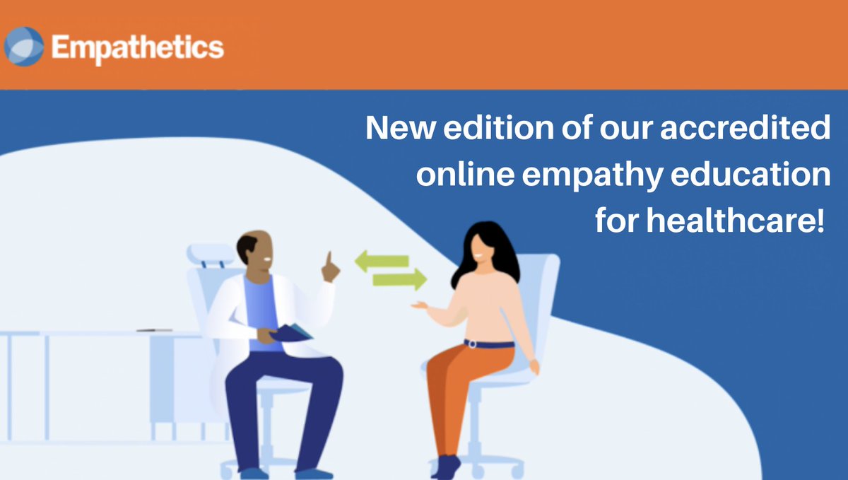 Today we launch a brand new edition of our #empathy education courses! Changes include: Addition of critical DEI content, modules reduced to 20min for easier scheduling, Section 8 compliance for learners w disabilities. Press release: empathetics.com/press-release-…  
#meded #medtwitter