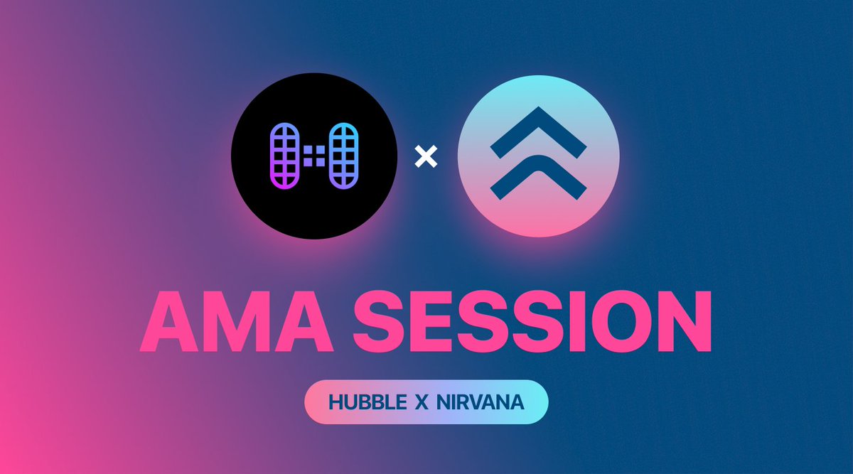 nirvana_fi's tweet image. Reminder that we're having an AMA with @HubbleProtocol tomorrow, April 5 at 7p UTC!

Get your questions ready! We're hoping for some lively discussion. See you there! 🙏✨