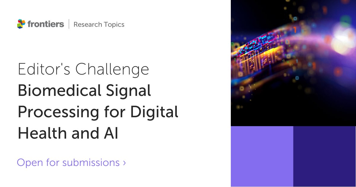 Frontiers in Signal Processing tweet media