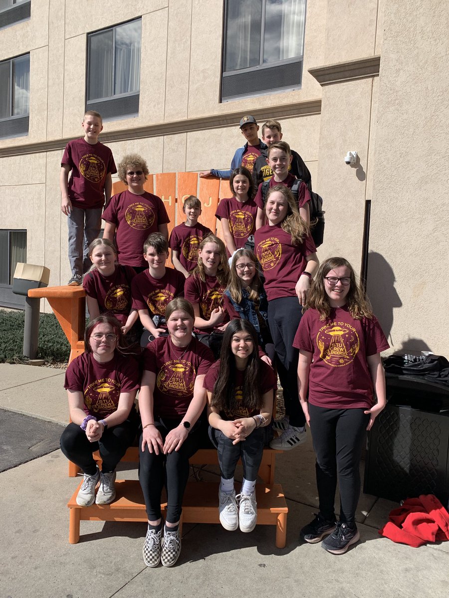 Leaders from <a href="/HSMSTigers/">HSMS</a>  being inspired to harness their superpowers for the good of others! #SDStuCo2022 SD State Student Council Convention 2022 - Rapid City, SD #leader <a href="/dellwein/">Darren Ellwein</a>