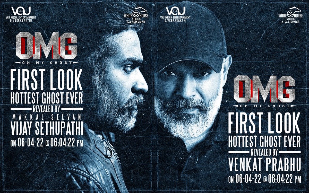 #OhMyGhost #OMG #OMGFirstLook REVEALED BY <a href="/VijaySethuOffl/">VijaySethupathi</a> <a href="/vp_offl/">venkat prabhu</a> 06-04-22 06:04:22 PM <a href="/sunnyleone/">Sunny Leone</a> <a href="/actorsathish/">Sathish</a> <a href="/iyogibabu/">Yogi Babu</a> <a href="/dharshagupta/">❤️Dharsha❤️</a> <a href="/rameshthilak/">RAMESH</a> <a href="/thangadurai123/">Thangadurai</a> #yuvan @javeddriaz <a href="/deepakdmenon/">Deepak D Menon</a> <a href="/editorsiddharth/">Arul E Siddharth</a> #DVeeraSakthi <a href="/sasikumarwhs/">Sasi Kumar</a> <a href="/donechannel1/">Done Channel</a> <a href="/WhiteHorseOffl/">White Horse Media</a>