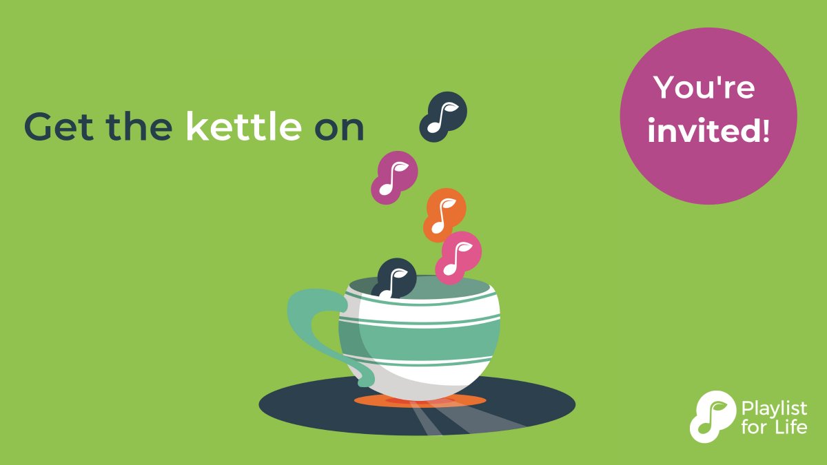 PlaylistforLife's tweet photo. Join in with our #MusicalTea campaign this month to help raise awareness of the power of personal music for those living with #dementia.
Sign up for your free Musical Tea resource pack to find out more about hosting an in-person or virtual event: https://t.co/XBG7DDNYAG https://t.co/VlFcOgq6hu