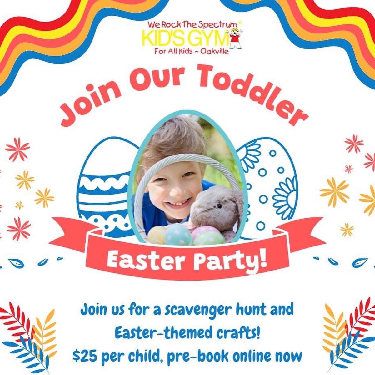 Schedule this week! 

Please note we will be closed today and tomorrow for some family time! Please email your inquiries and we will respond on Wednesday.

We still have space in our Easter Toddler parties. Book on mobile app or over the phone during open hours.
Have a great week