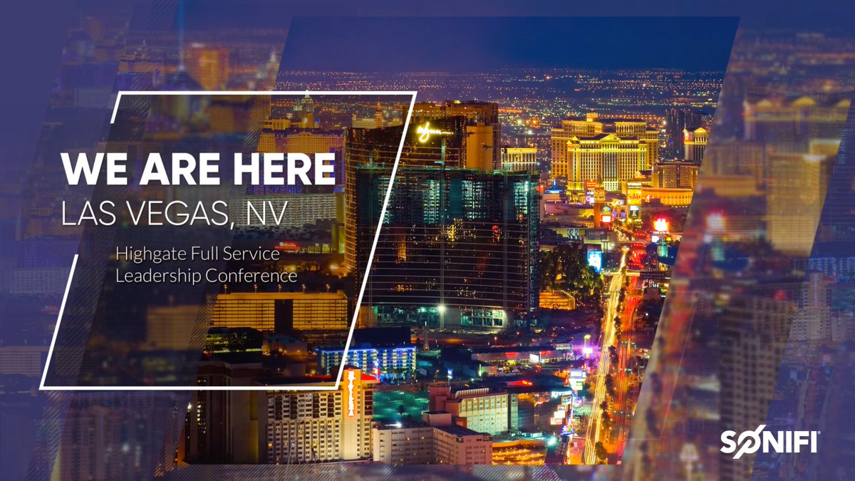 <a href="/SONIFIsolutions/">SONIFI Solutions</a> is in Las Vegas for the Highgate Full Service Leadership Conference! If you're in the area, make sure to stop by and say hello to our very own D.R. Koski &amp; Joe Corsetti.