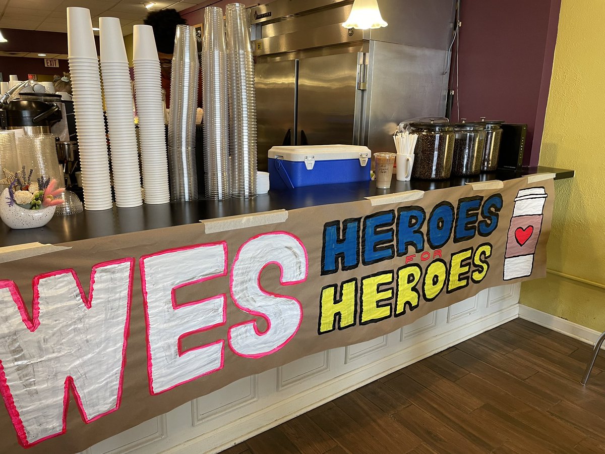 mirvinPSU's tweet photo. Free coffee for our heroes! @MRTSA780 @MtLebanonFire @MtLebanonPolice @StClair_Health #leboproud @drcapatti #thisisWES https://t.co/X1hddPsFcy