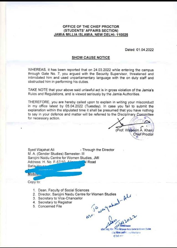 BauddhAnurag's tweet photo. @India_NHRC please look into the matter  of students being harassed by @jmiu_official admin for demanding the reopening of the campus.@jmiu_official admin is violating our basic rights.They are using their dirty tactics to terrorise the students who fight for their rights. https://t.co/IiTWN7YrSq