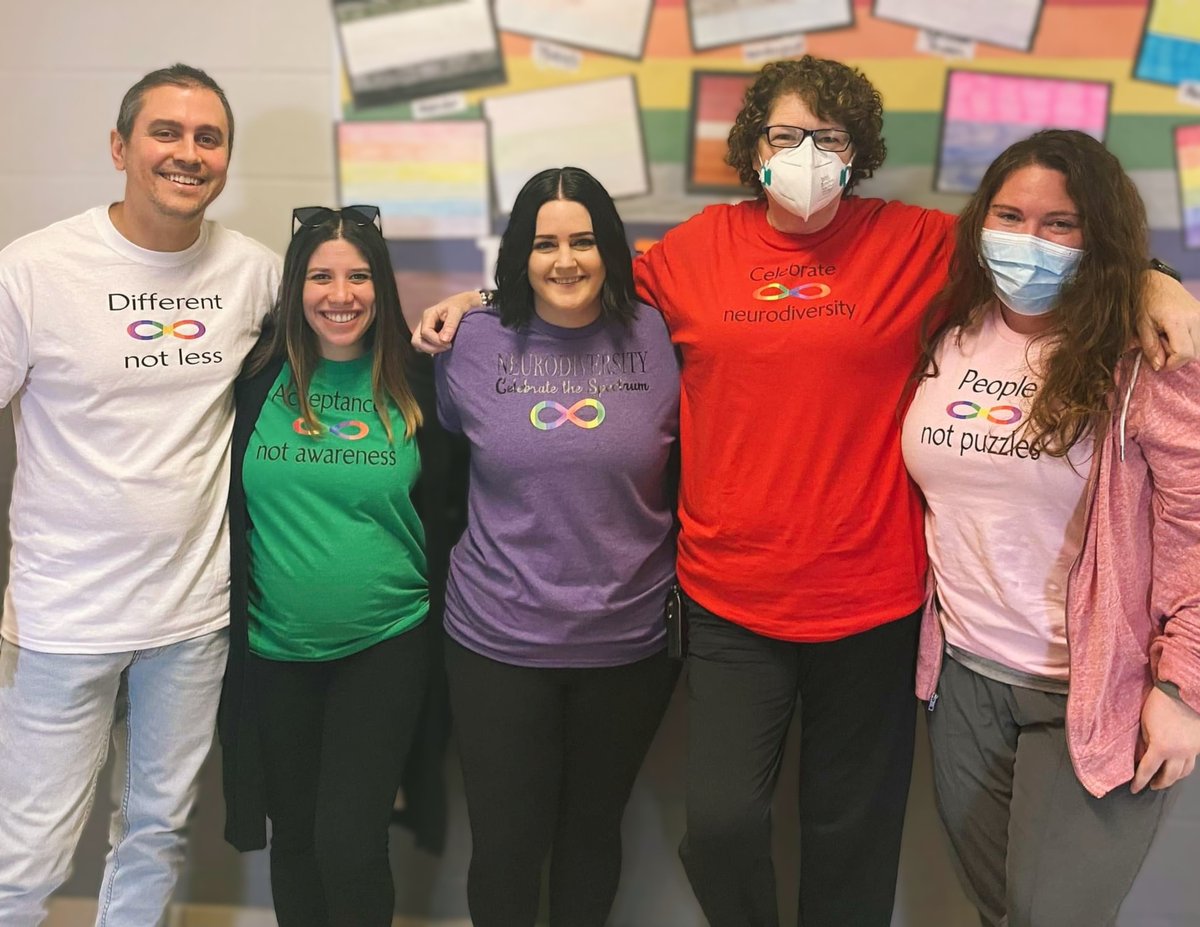 torimarcil23's tweet photo. Celebrate the spectrum 🌈
#AutismAcceptance #RedInstead #Neurodiversity #peoplenotpuzzles https://t.co/1DVZ3ZBdho