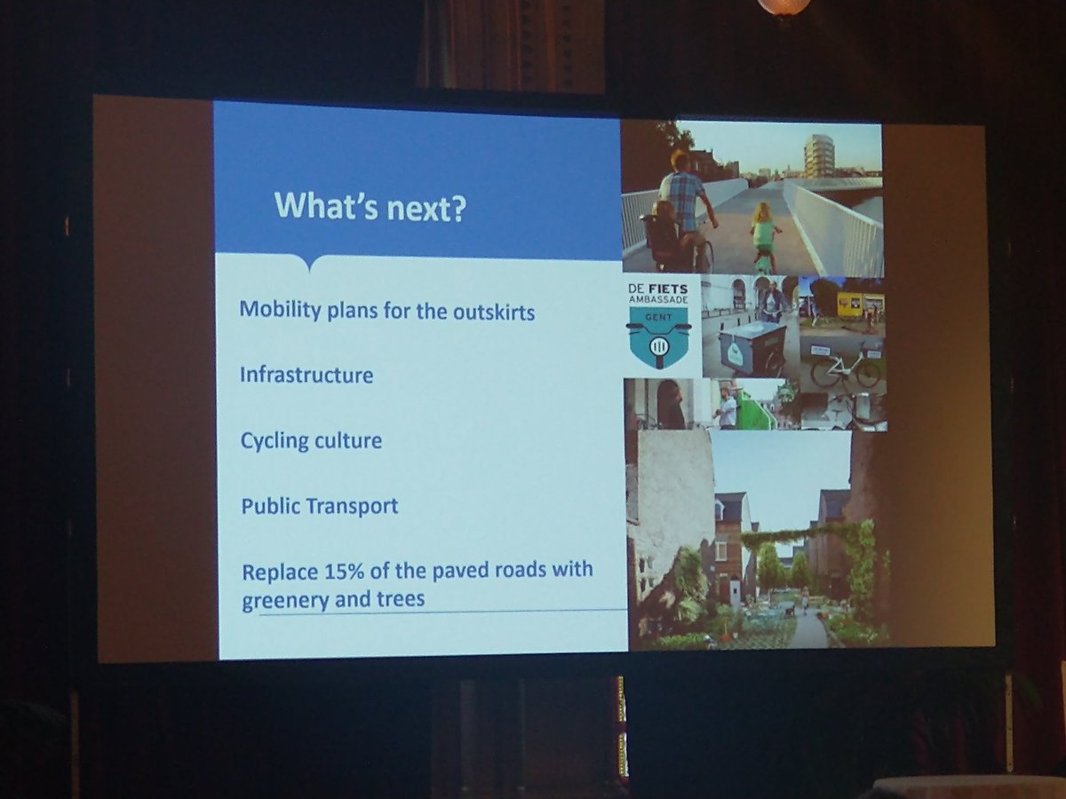 CycleCompetence's tweet photo. Get rid of the cars in your #city center and people will be happier proved @filipwatteeuw from Ghent on #Radgipfel2022 Vienna: circulation plan, better #cycling and safer #walking so 71% of population agreed thats it more pleasant to live in @BMKlimaschutz @fahrradwien #radlobby https://t.co/KoNqJSWYAk
