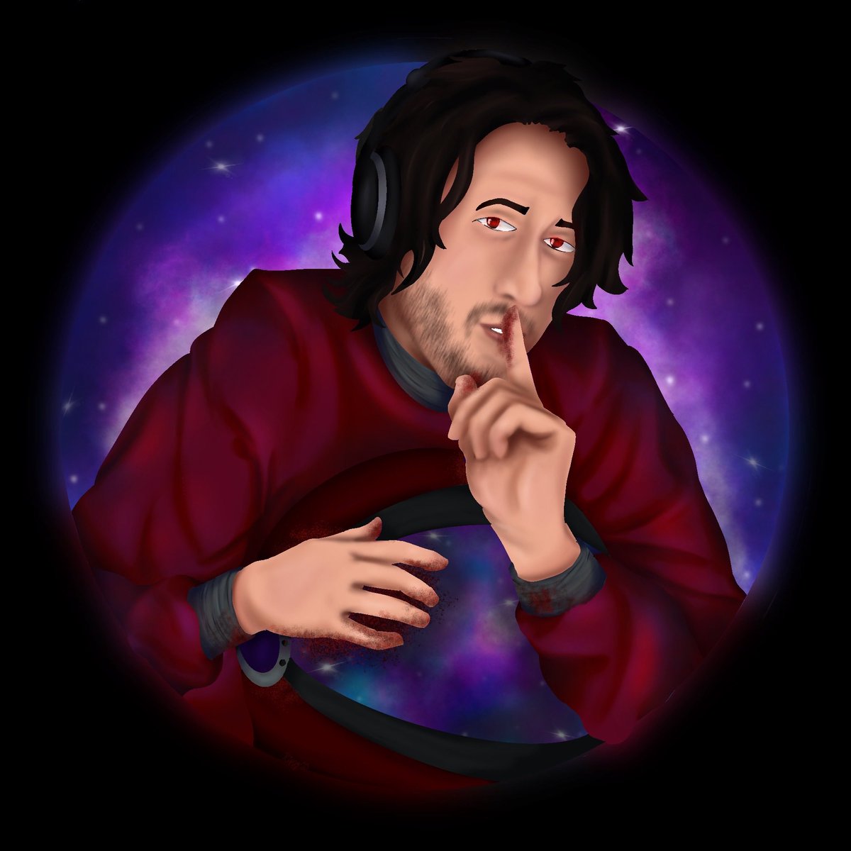 KipperTheKitten's tweet photo. In honor of In Space With Markiplier coming soon~ here are my 2 favorite space related @markiplier fanarts I made ^-^ #InSpaceWithMarkiplier #fanart #digitalart #markiplierinspace #ilovespace #spaceissocool #iswm https://t.co/kgCfk28RId