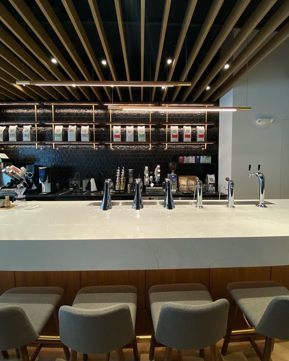 forfivecoffee's tweet photo. After a lot of hard work, our all-new @forfivecoffee cafe at 2001 Penn is officially open! 🌇🌎🍾

#ForFiveCoffee #ForTheWorld https://t.co/rechBYp0cY